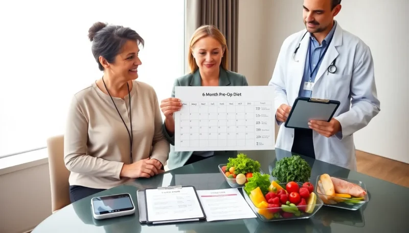 6 month diet before weight loss surgery